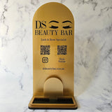 QR Code Stand (Caramel Gold Acrylic)