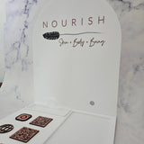 Custom Eftpos Holder in Arch with black and rose gold acrylic
