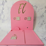Pastel Pink Custom Eftpos Holder