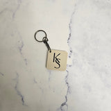 Square Logo keyring (Nude Acrylic)