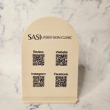 Mini QR Code Sign (beige)