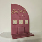 Half arch QR code sign (berry gloss)